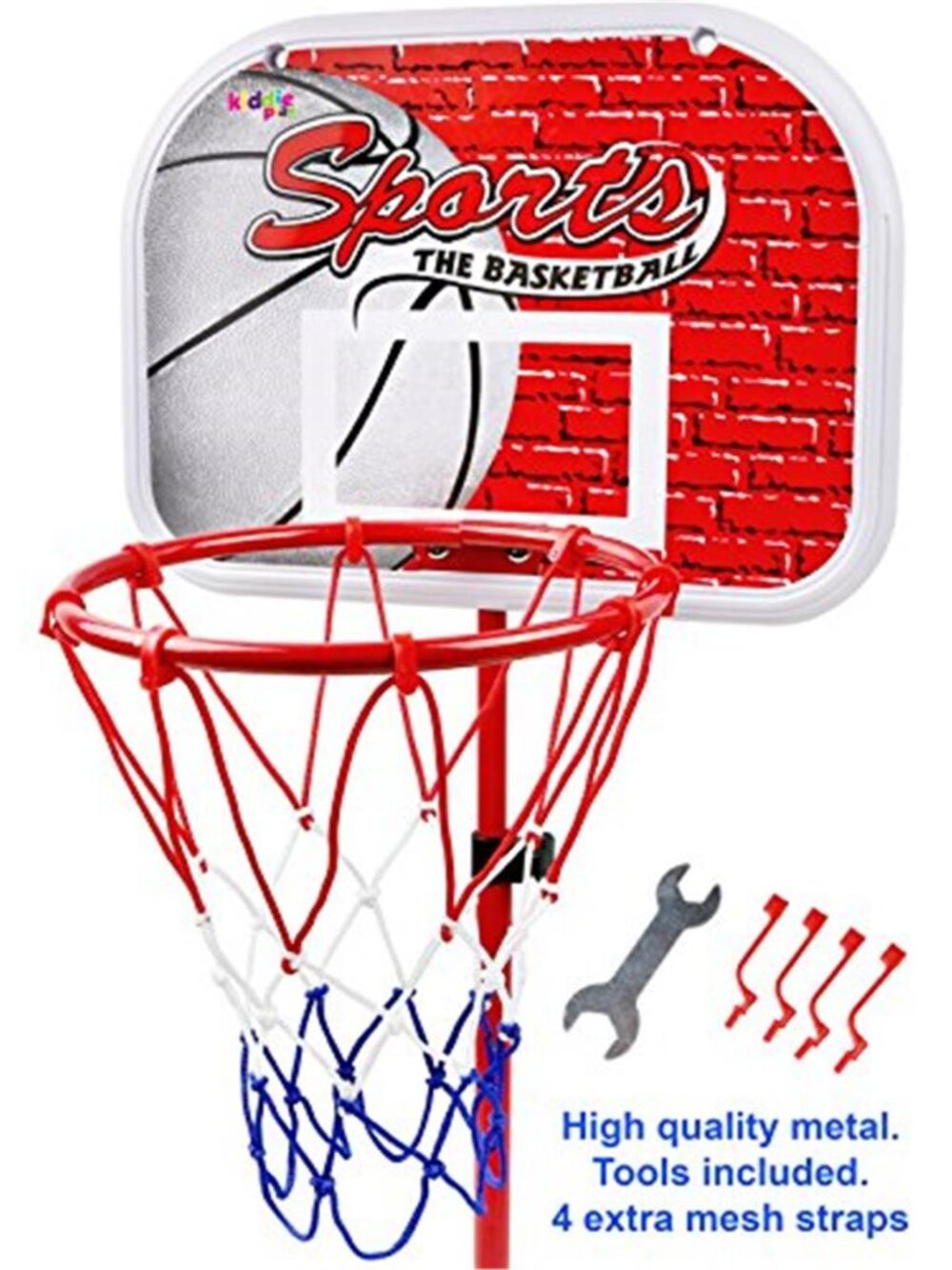 Toddler Basketball Hoop for Kids Toy Set with 3 Balls | Adjustable Height Stand - Picture 2 of 5